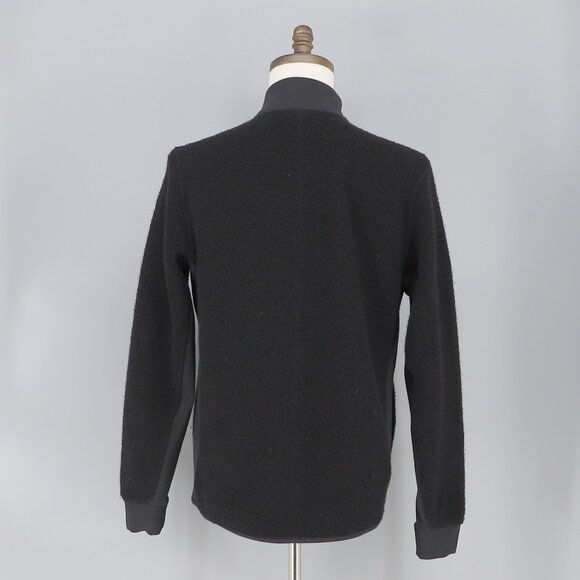 LULULEMON Men's Tundra Trek 1/2 Zip Fleece Pullover Wool Blend in Black … - Picture 4 of 6